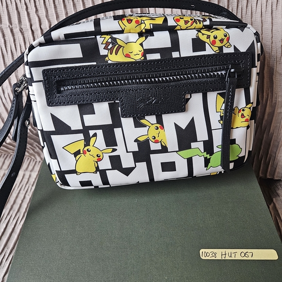 Longchamp Black and Yellow Crossbody Bag - Picture 1 of 8